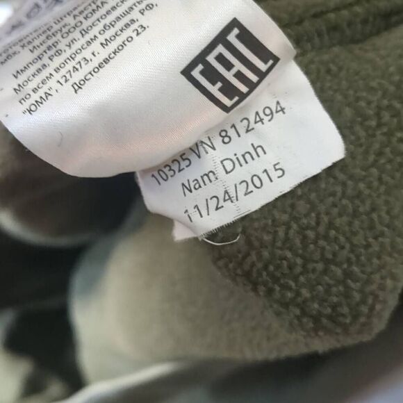 Burton Hearth Anorak Kangaroo Quarter Button Fleece Olive Camo Trim DryRide Swea - Picture 14 of 14